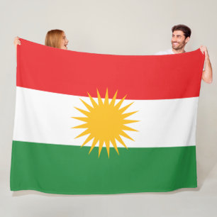 Flagga Kurdistan Fleecefilt