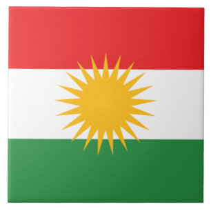 Flagga Kurdistan Kakelplatta