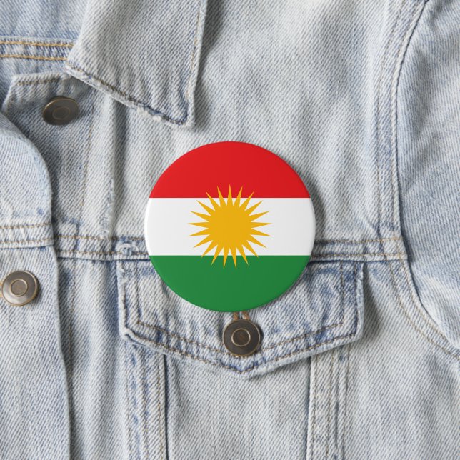 Flagga Kurdistan Knapp (In Situ)