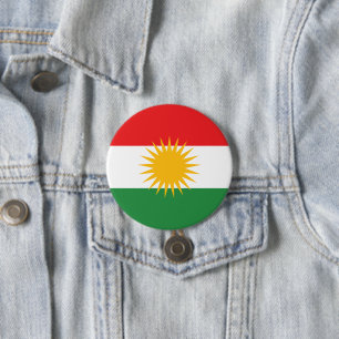 Flagga Kurdistan Knapp