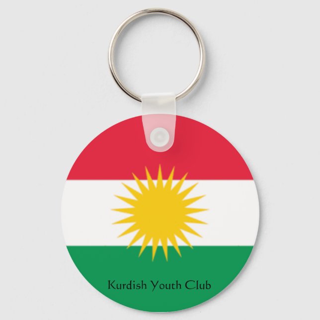 flagga-kurdistan, Kurdiska UngdomsKlubben Nyckelring (Framsida)