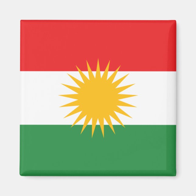 Flagga Kurdistan Magnet (Framsidan)