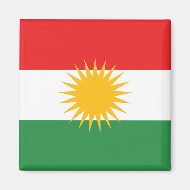 Flagga Kurdistan Magnet (Framsidan)