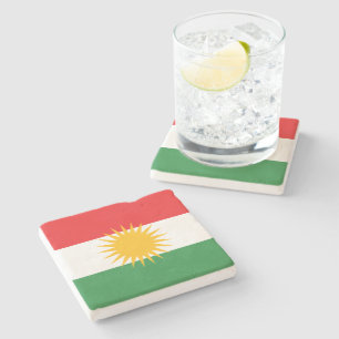 Flagga Kurdistan Stenunderlägg
