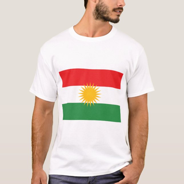Flagga Kurdistan T Shirt (Framsida)