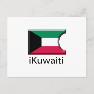 Flagga Kuwait Vykort