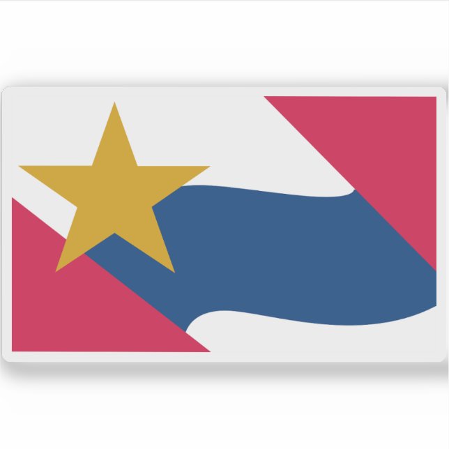 Flagga Lafayette, Indiana Klistermärken (Framsida)