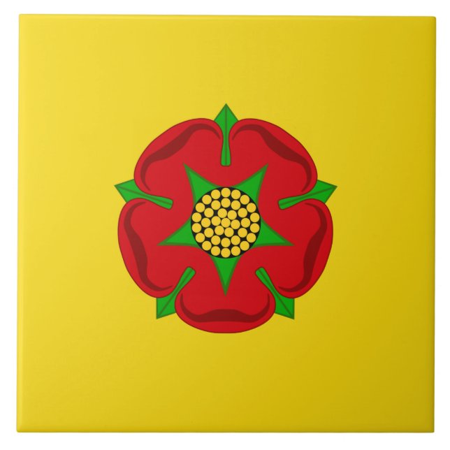 Flagga Lancashire Kakelplatta (Framsidan)