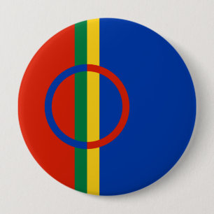 Flagga Lappland (jul) (Sami) (Laplander) Knapp