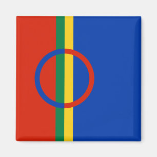 Flagga Lappland (jul) (Sami) (Laplander) Magnet