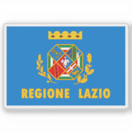 Flagga Lazio, Italien Klistermärken