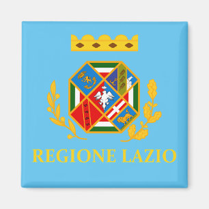 Flagga Lazio (Italien) Magnet