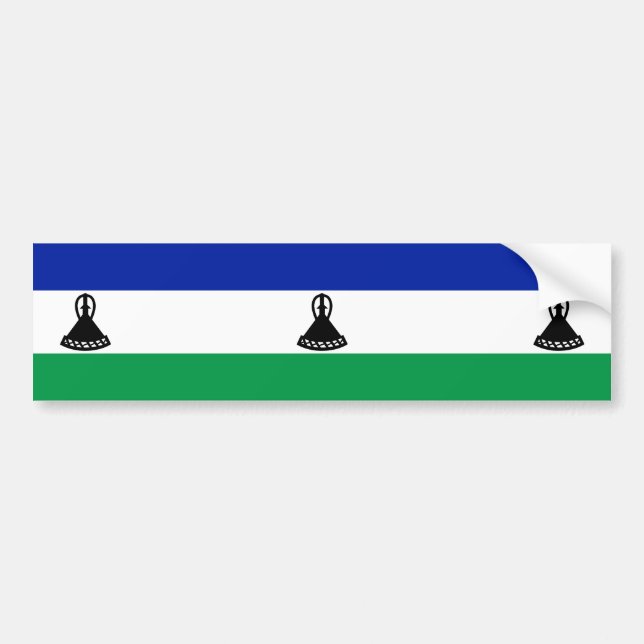 Flagga Lesotho Bildekal (Framsidan)