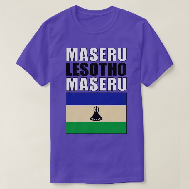 Flagga Lesotho T Shirt (Design framsida)