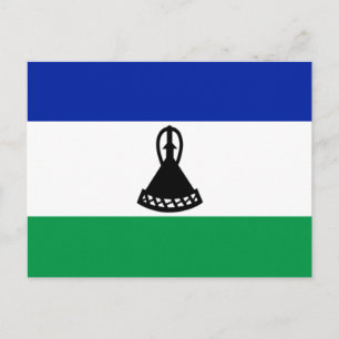 Flagga Lesotho Vykort
