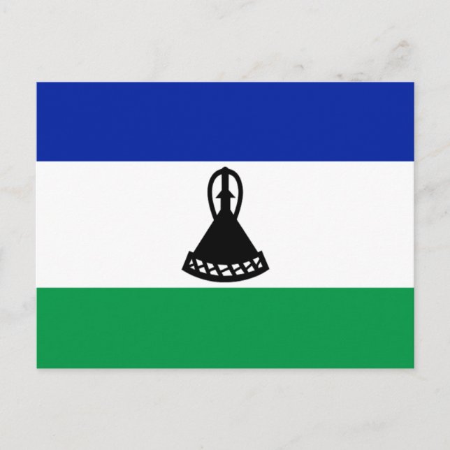 Flagga Lesotho Vykort (Framsida)