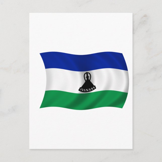Flagga Lesotho Vykort (Framsida)