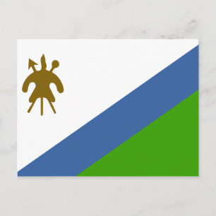 Flagga Lesotho Vykort