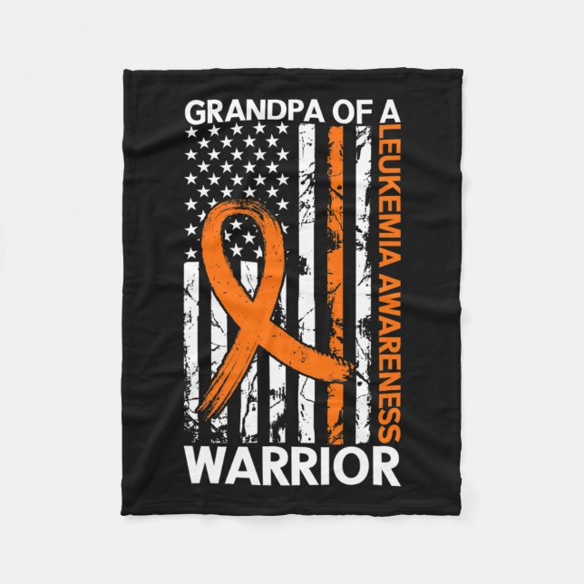 Flagga Leukemia Awareness Month US American for Gr Fleecefilt (Framsidan)