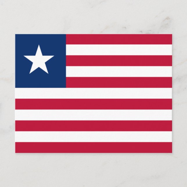 Flagga Liberia Postcard Vykort (Framsida)
