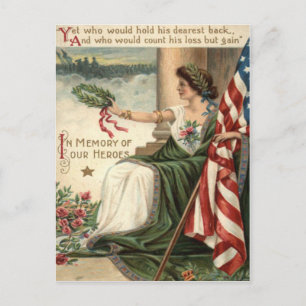 FLAGGA Liberty Ro Soldiers Vykort