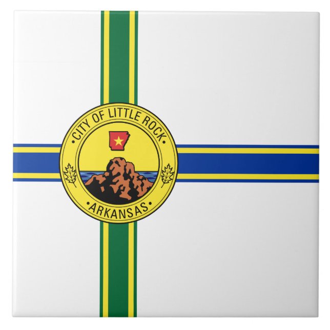 Flagga Little Sten (Arkansas) Kakelplatta (Framsidan)