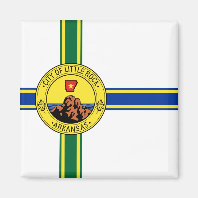 Flagga Little Sten (Arkansas) Magnet (Framsidan)