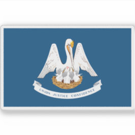 Flagga Louisiana Klistermärken