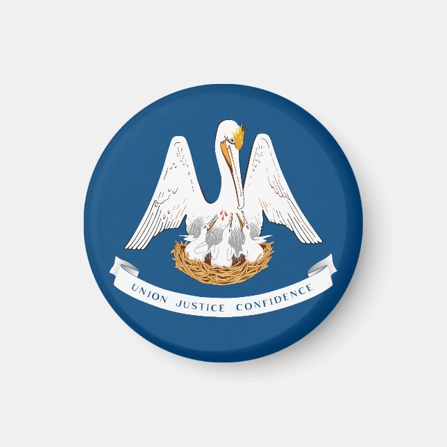 Flagga Louisiana Magnet (Framsidan)