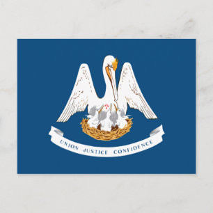 Flagga Louisiana Vykort