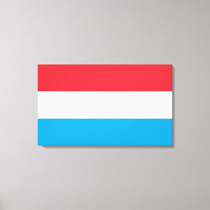 Flagga Luxemburg Canvastryck
