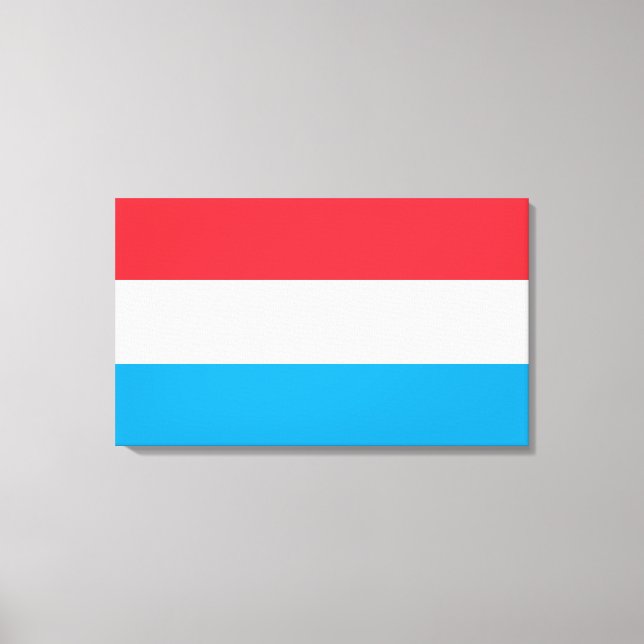 Flagga Luxemburg Canvastryck (Framsida)