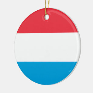 Flagga Luxemburg Julgransprydnad Keramik