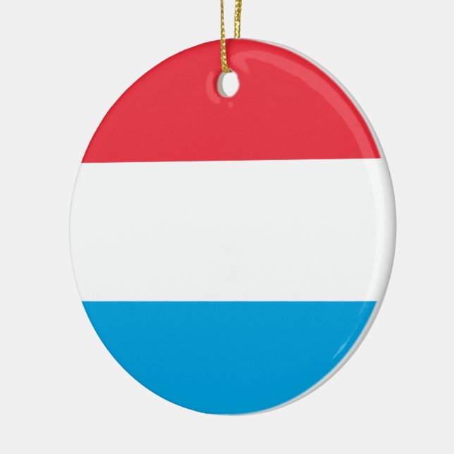 Flagga Luxemburg Julgransprydnad Keramik (Vänster)