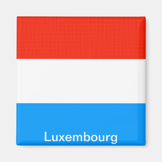 Flagga Luxemburg Magnet (Framsidan)