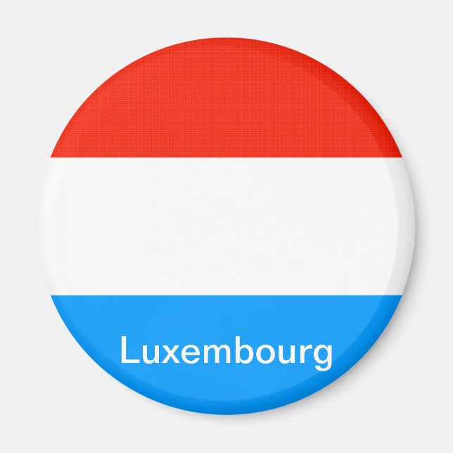 Flagga Luxemburg Magnet (Framsidan)