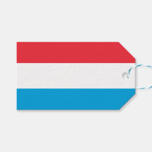 Flagga Luxemburg Presentetikett
