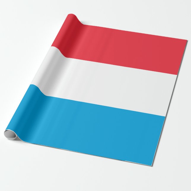 Flagga Luxemburg Presentpapper (Utrullad)