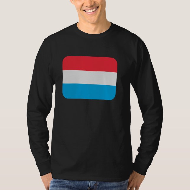 Flagga Luxemburg T Shirt (Framsida)