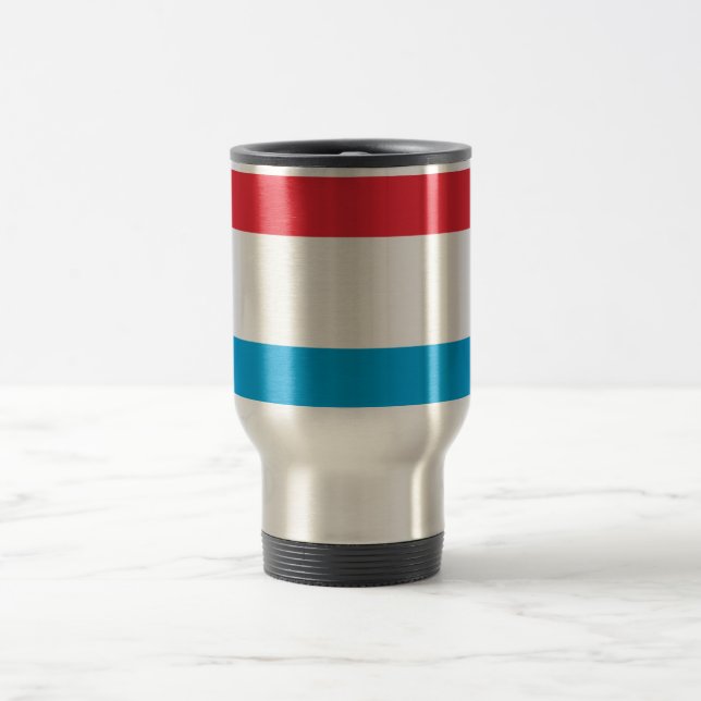 Flagga Luxemburg Travel/pendlare Mugg (Center)
