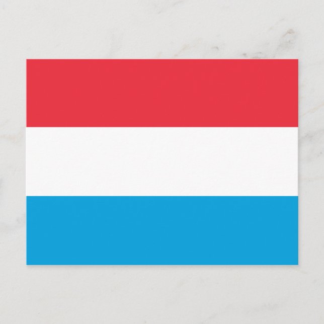 Flagga Luxemburg Vykort (Framsida)