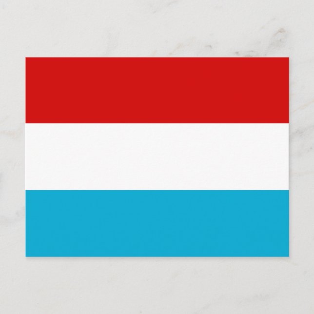 Flagga Luxemburg Vykort (Framsida)