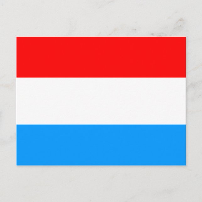 Flagga Luxemburg Vykort (Framsida)