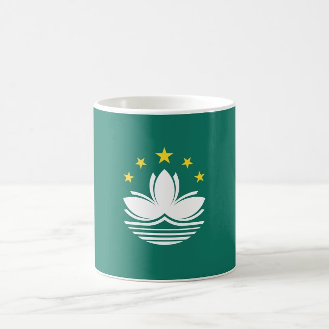 Flagga Macau (Kina) Kaffemugg (Center)