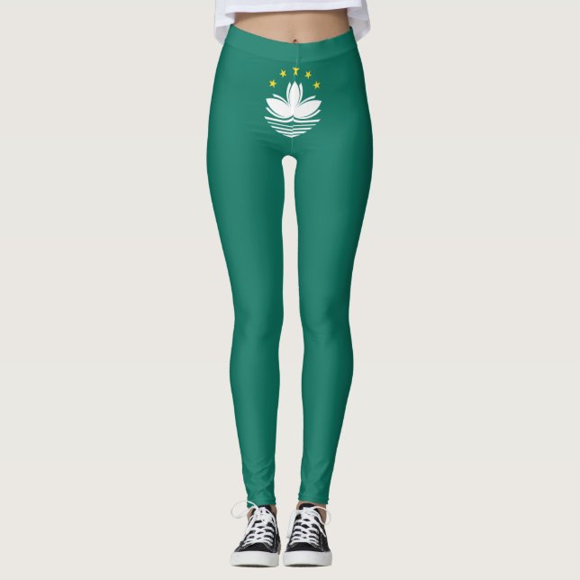 Flagga Macau (Kina) Leggings (Framsida)