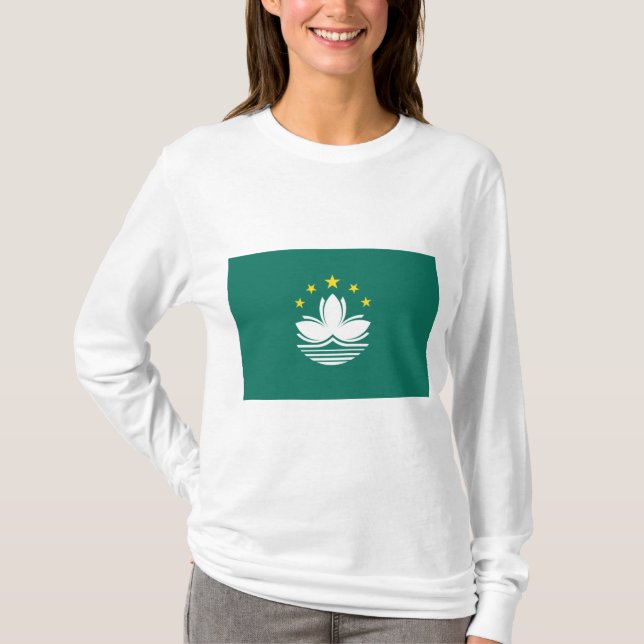 Flagga Macau (Kina) T Shirt (Framsida)