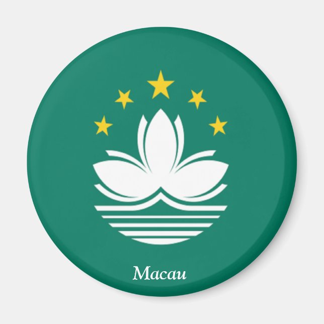 Flagga Macau Magnet (Framsidan)