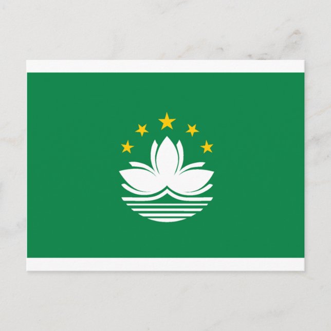 Flagga Macau Vykort (Framsida)