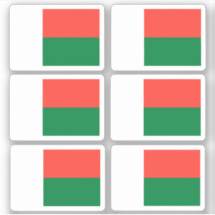 Flagga Madagaskar - en samling Klistermärken