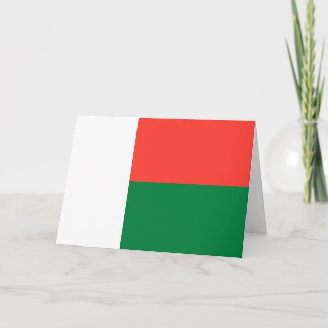 Flagga Madagaskar Kort (Framsida)